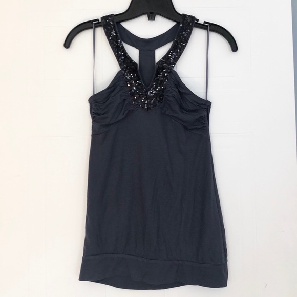 🤍 Midnight Blue and Black Sequin Halter🤍 - Picture 6 of 7